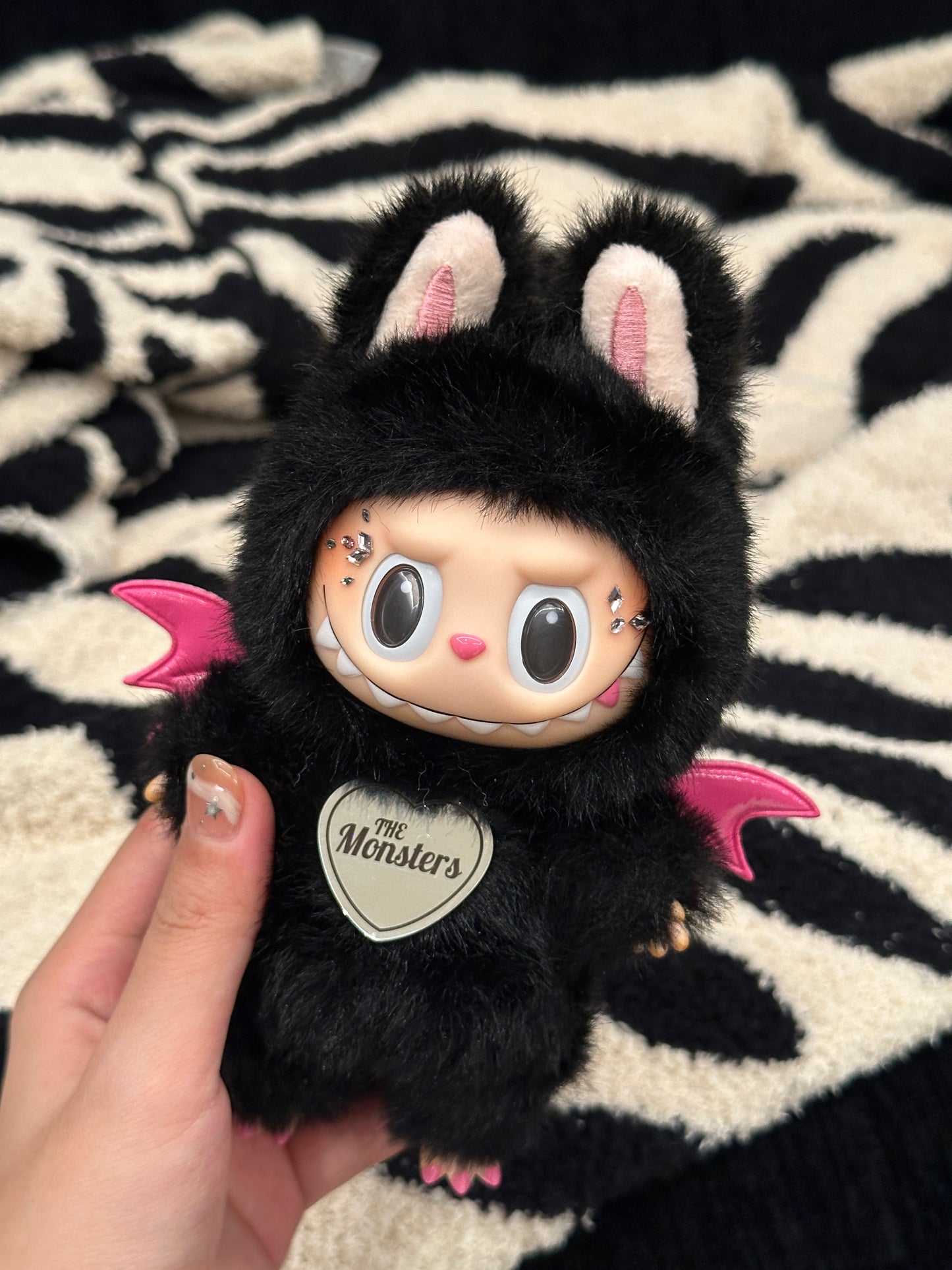 Original Design  Black Pink Diamonds