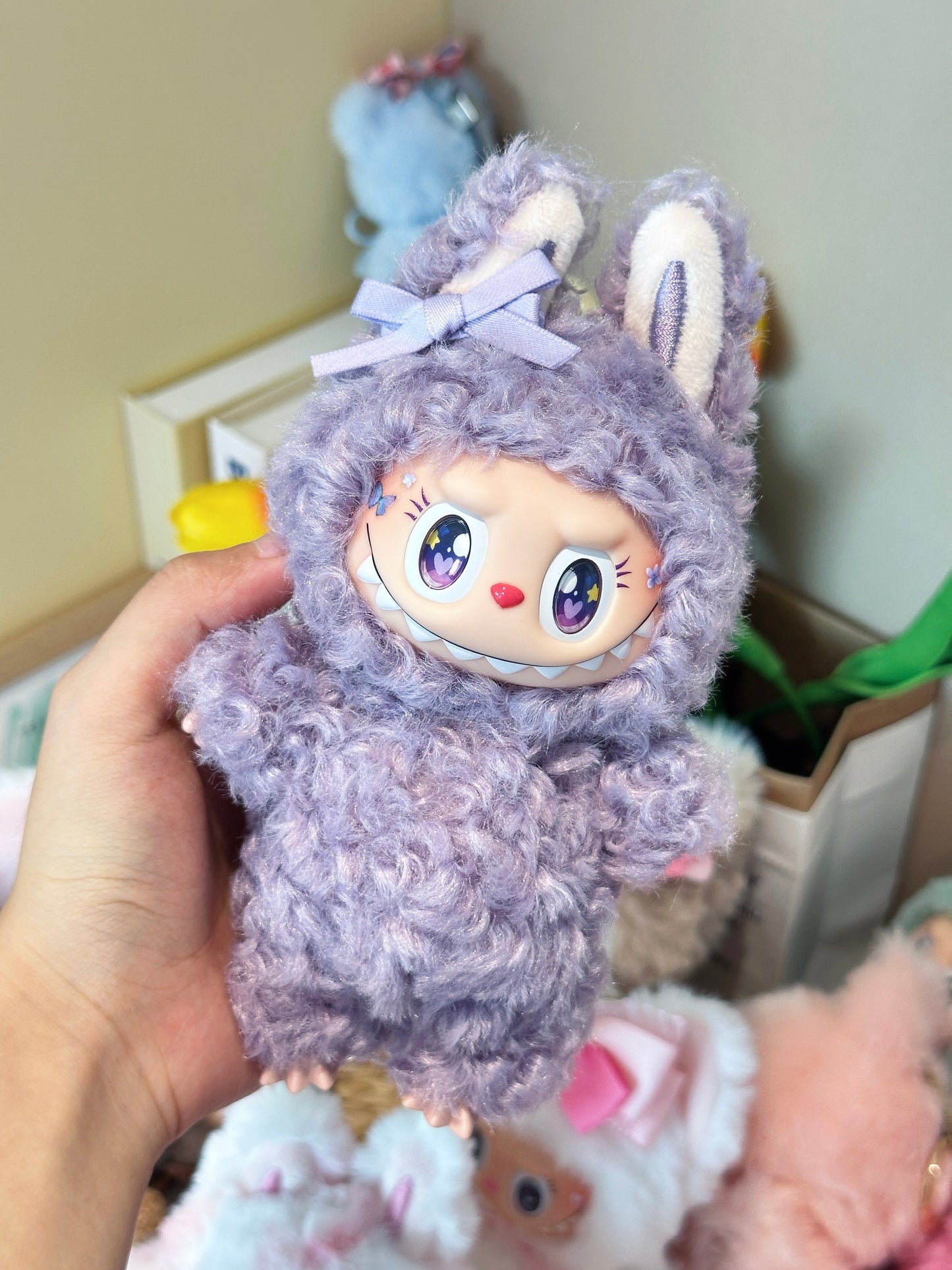 Original Design Purple little curly hair