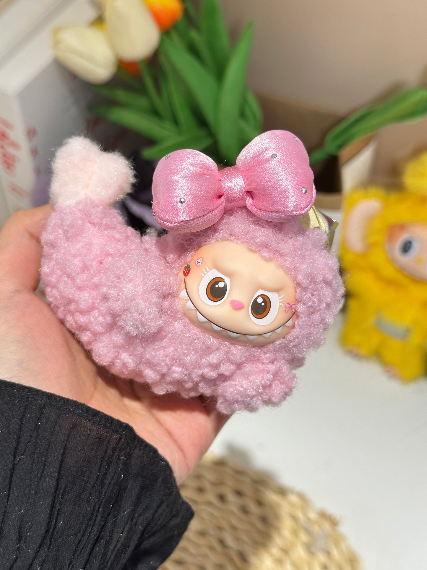 Original Design Pink Shrimp | Mini labubu collection