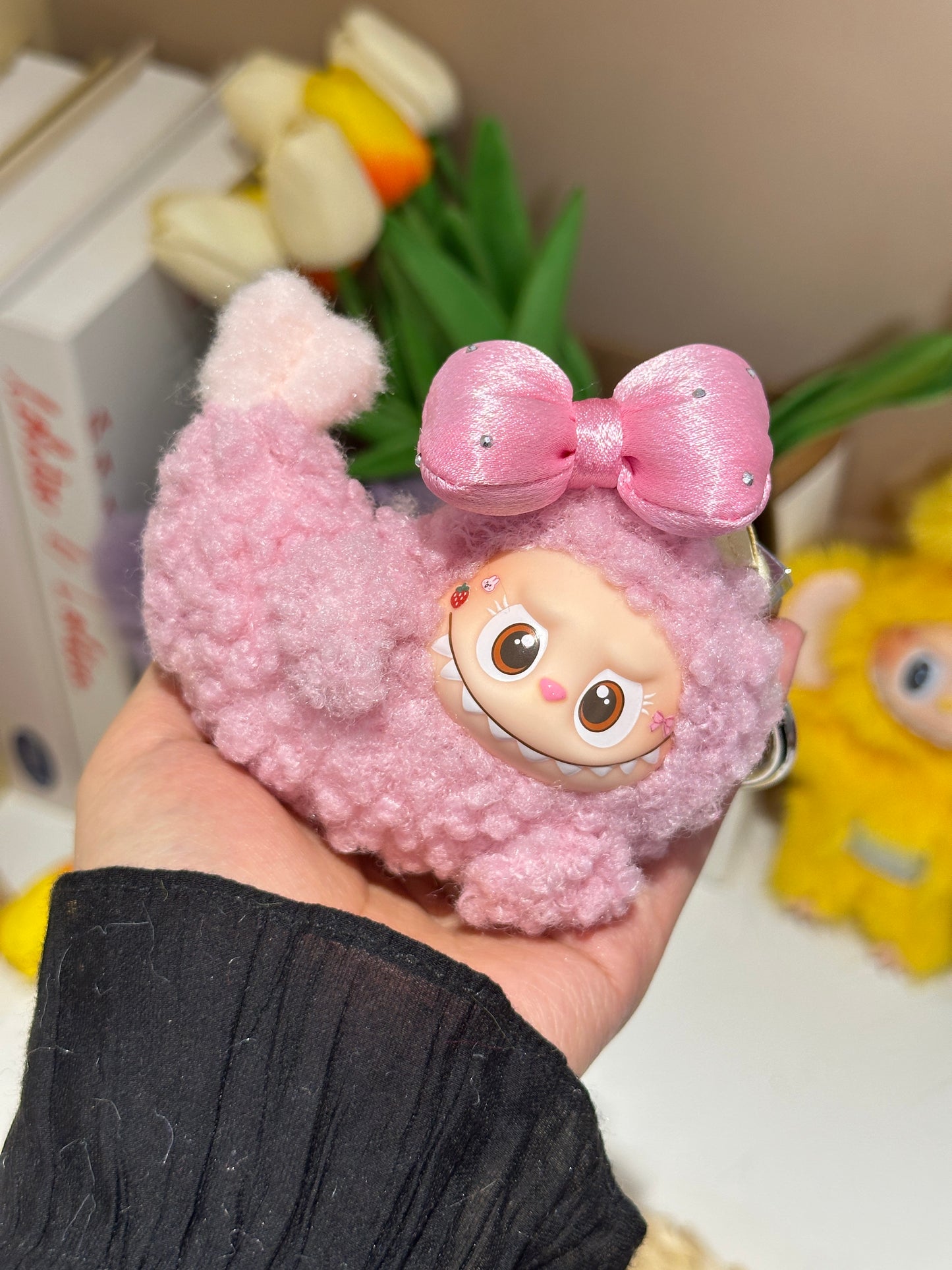 Original Design Pink Shrimp | Mini labubu collection