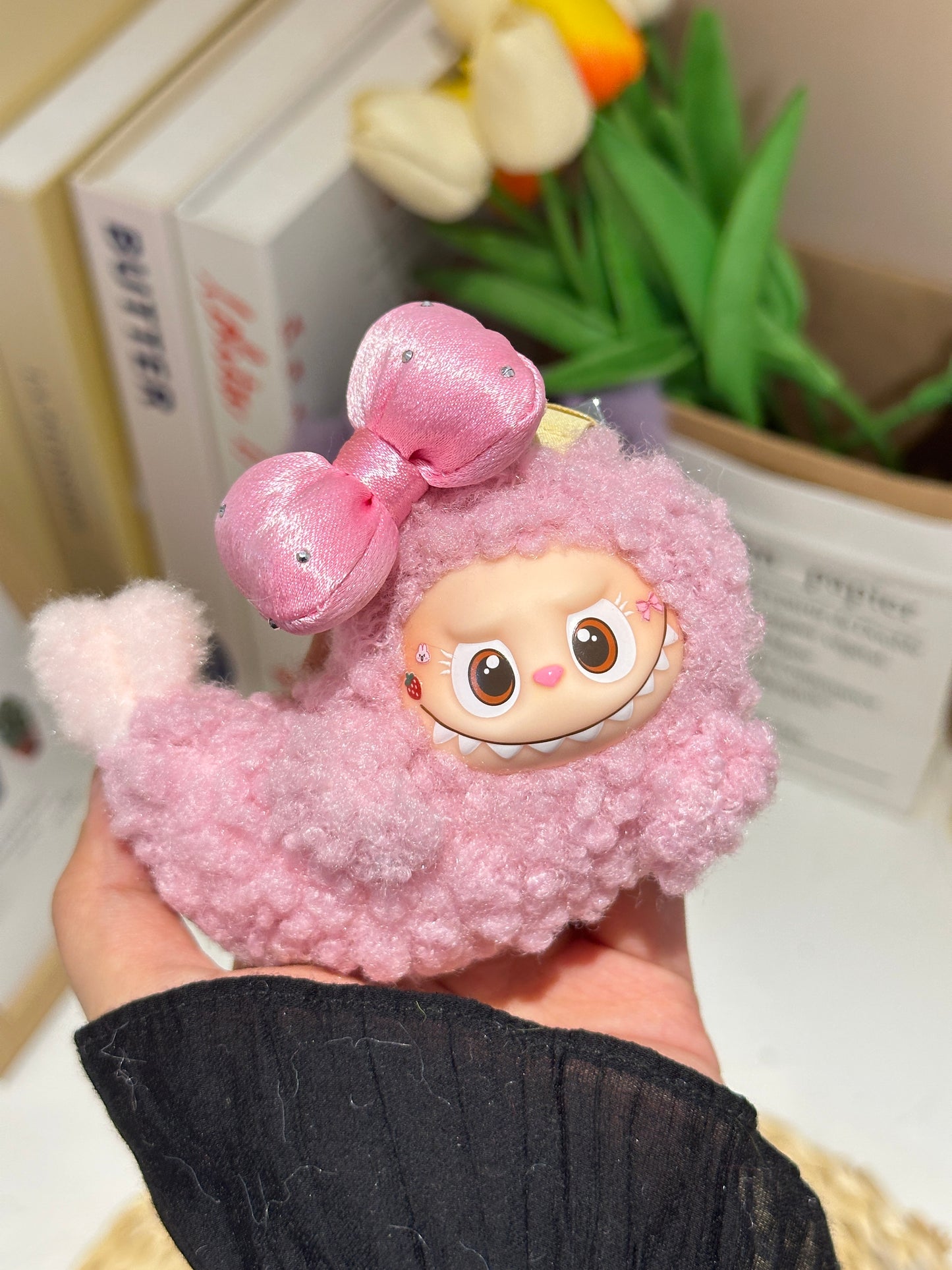 Original Design Pink Shrimp | Mini labubu collection