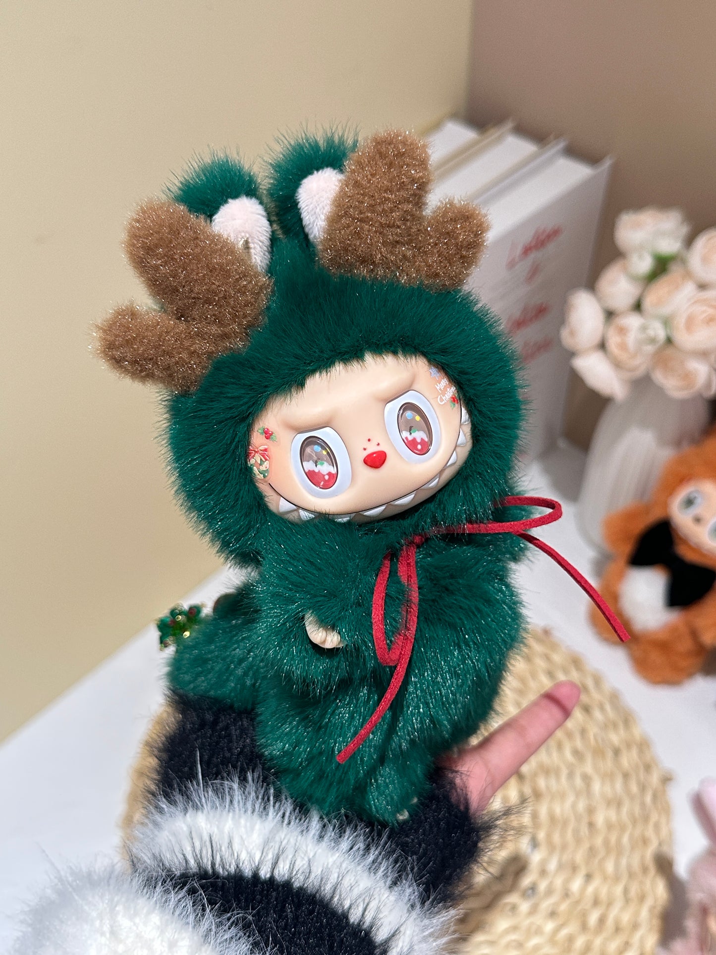 Original Design Christmas Deer Green