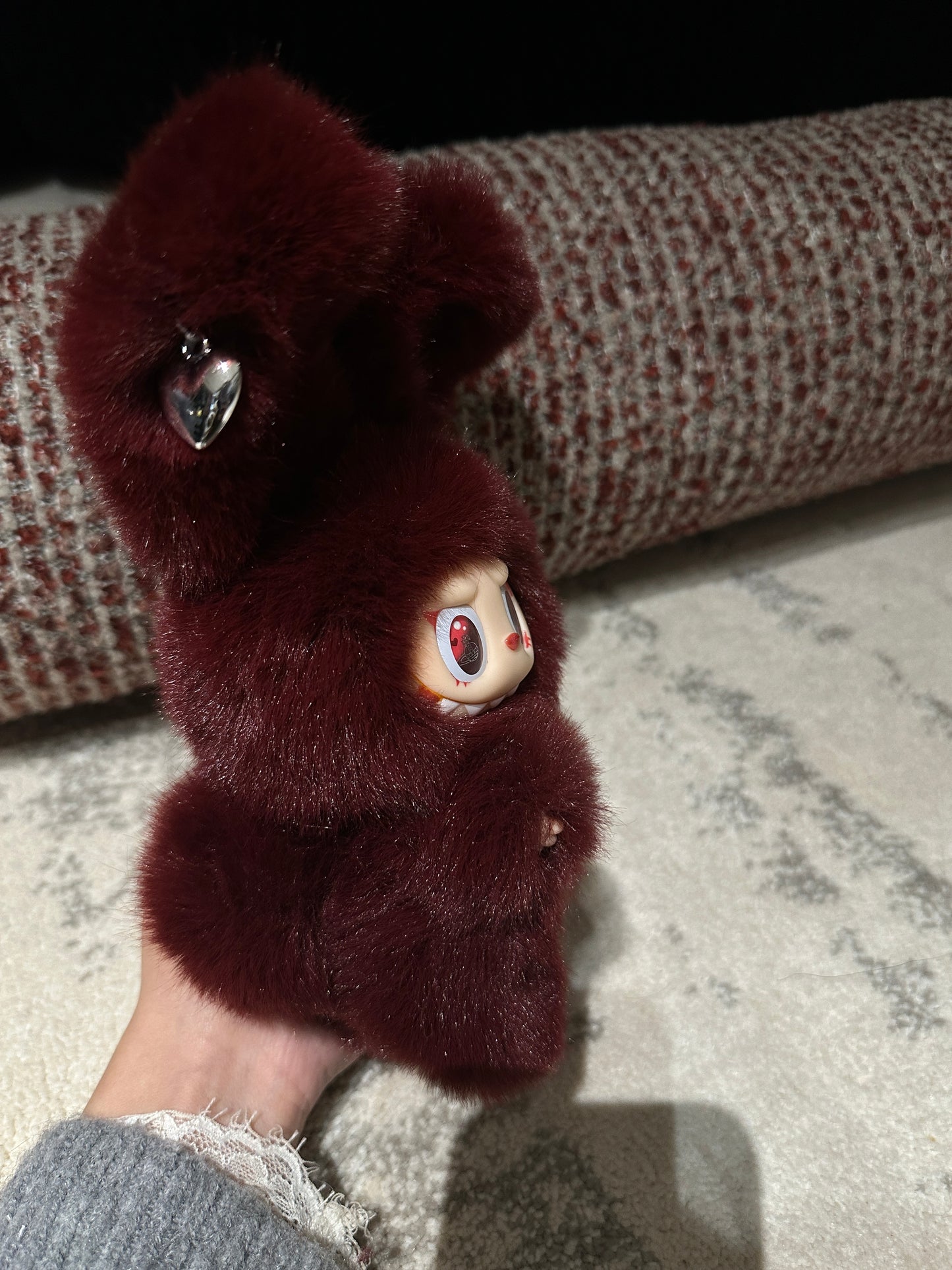 Original Design Burgundy Red Bunny