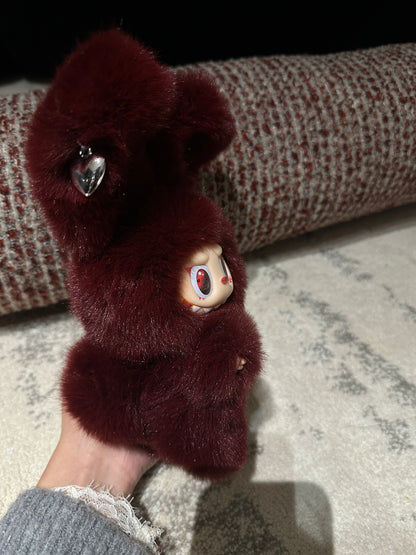 Original Design Burgundy Red Bunny