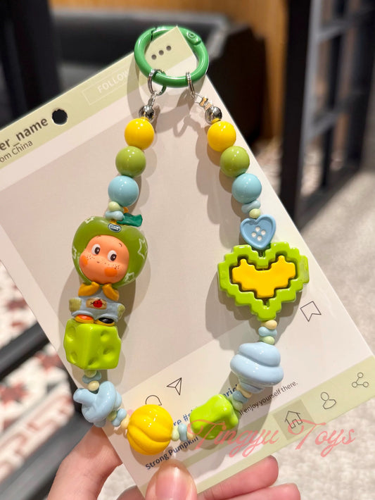 POP Bean Keychains Green Apple