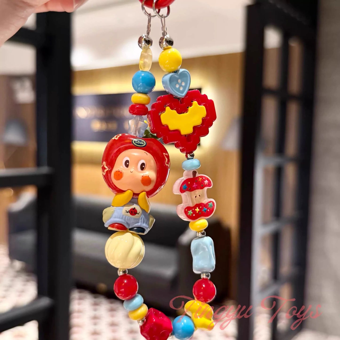 POP Bean Keychains Red Apple