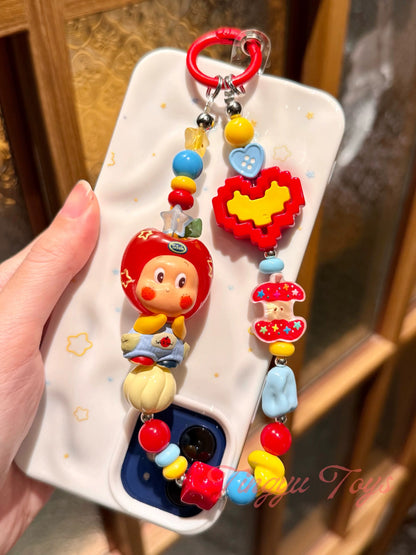 POP Bean Keychains Red Apple