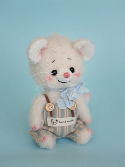 【Smiling Mouse】Handmade DIY Mohair Articulated Doll