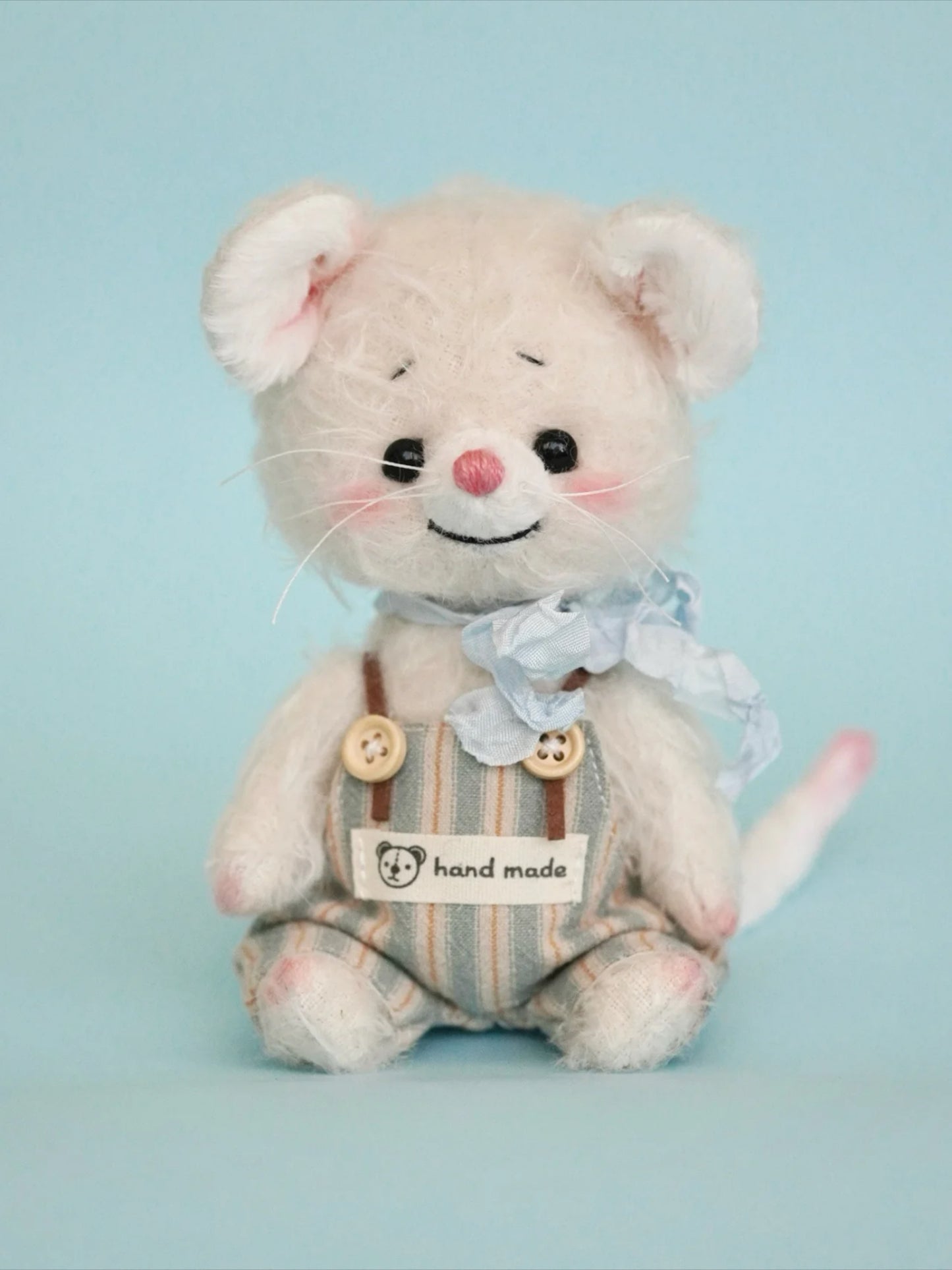【Smiling Mouse】Handmade DIY Mohair Articulated Doll